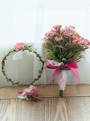 [대여/판매] bouquet 사랑의 열매 - 부케,화관,부토니아 set